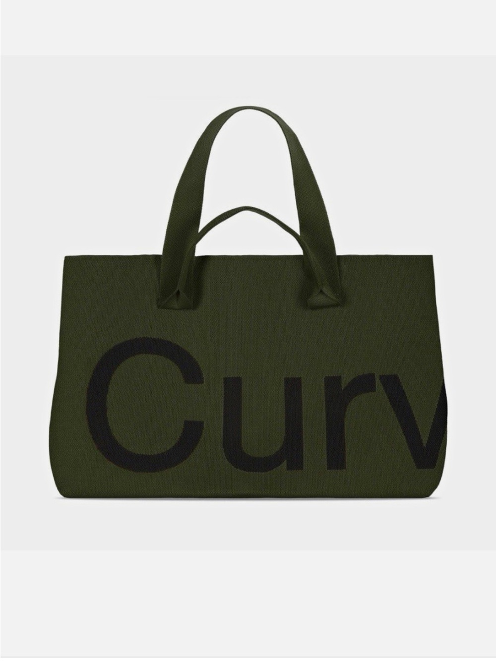 Curves by Sean Brown Tote Deep Olive